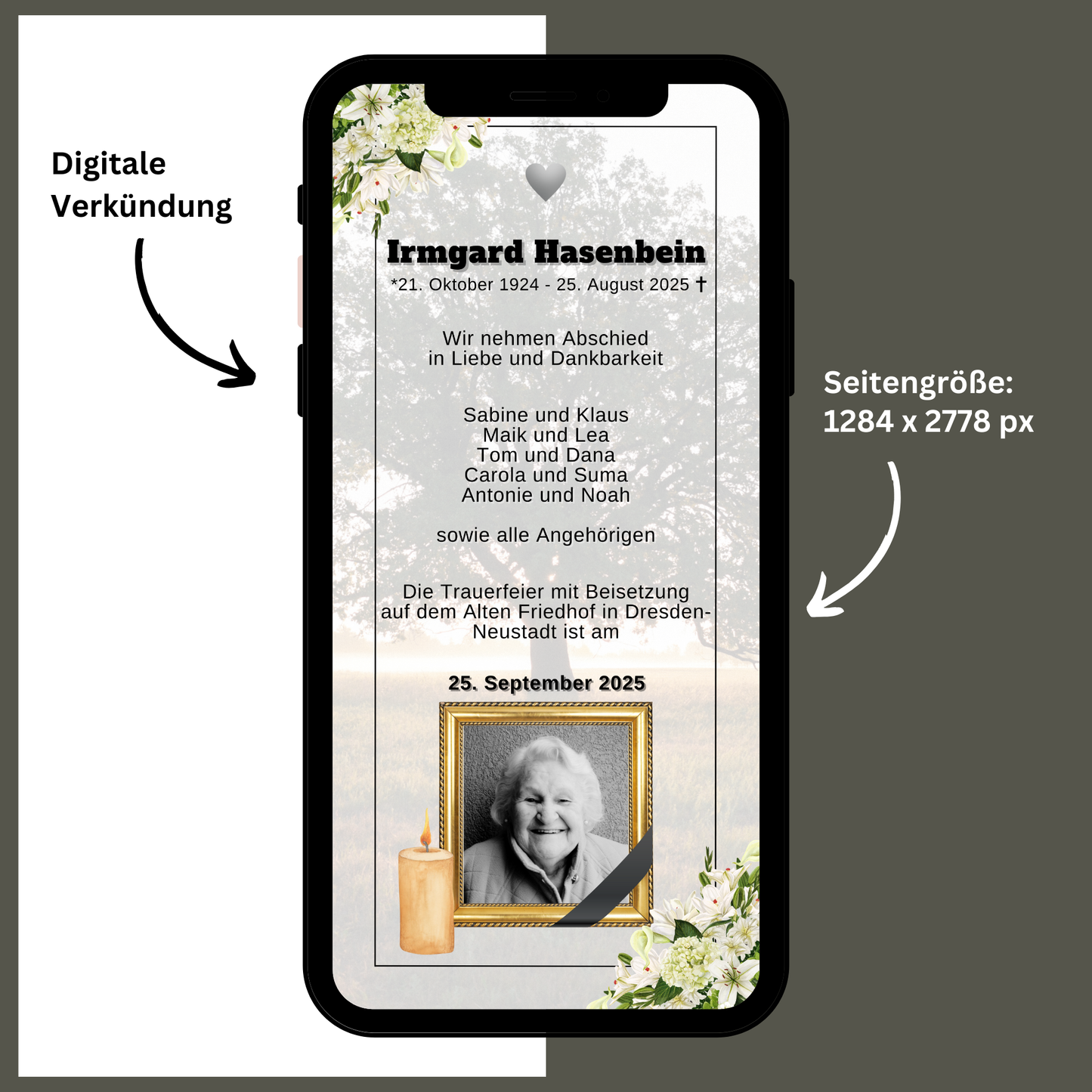 eCARD - Trauerkarte und Beileidsbekundung