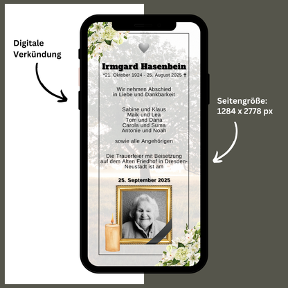 eCARD - Trauerkarte und Beileidsbekundung