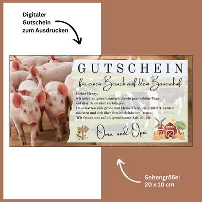 Gutschein - Urlaub Bauernhof