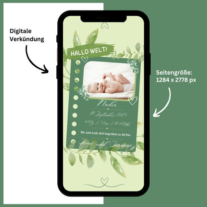 eCARD - Animierte Verkündung Geburt