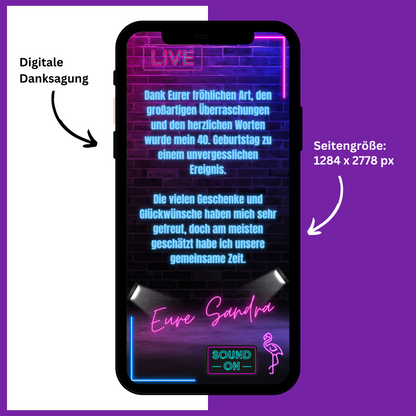 eCARD - Danksagung Geburtstag Jugendweihe