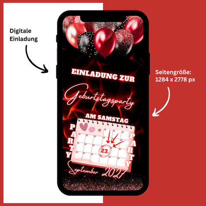 eCARD - Animierte Einladungskarte Geburtstag