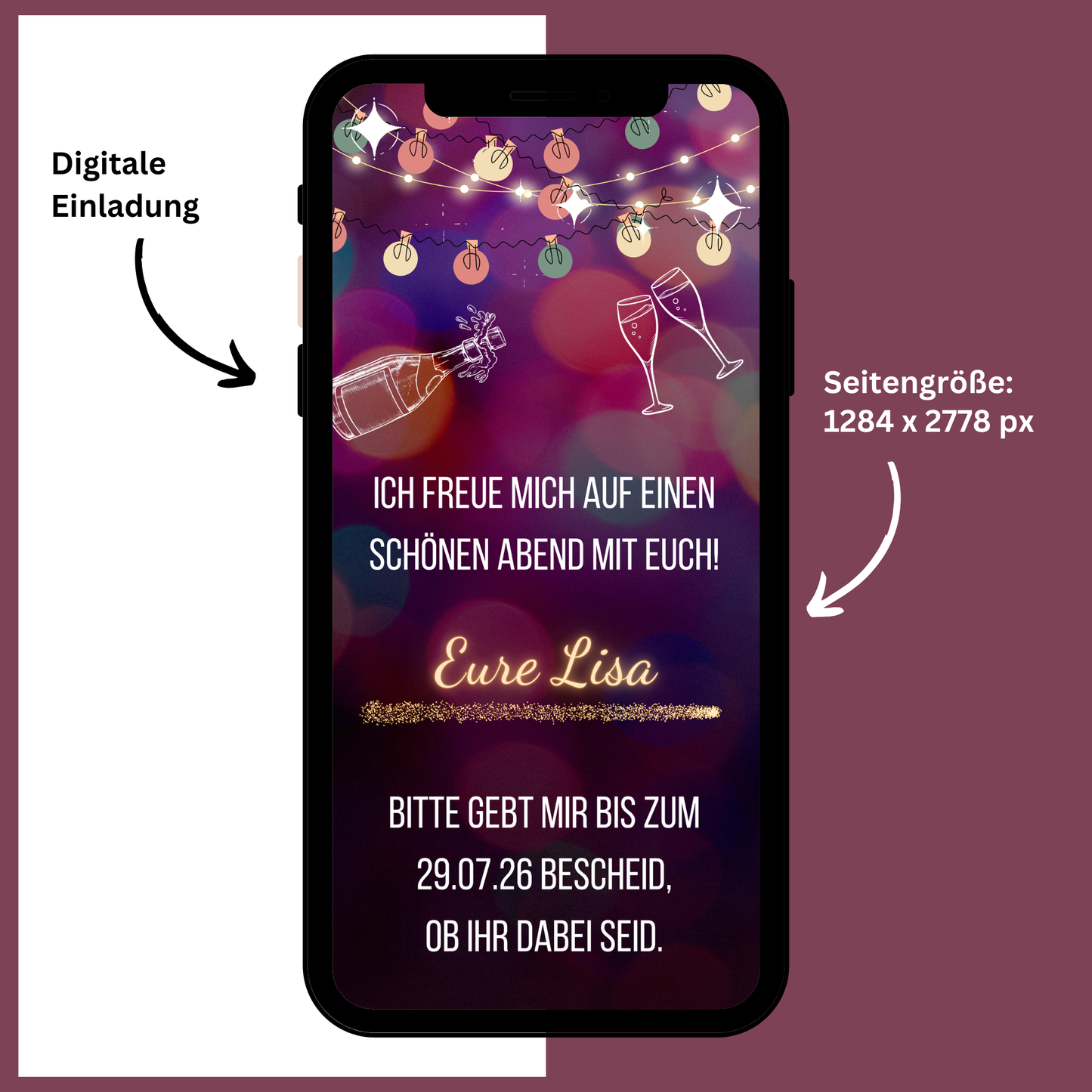 eCARD - Animierte Einladungskarte Geburtstag