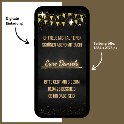 eCARD - Animierte Einladungskarte Geburtstag