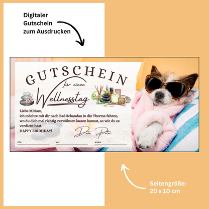 Gutschein - Wellness Spa Wochenende Geschenkgutschein