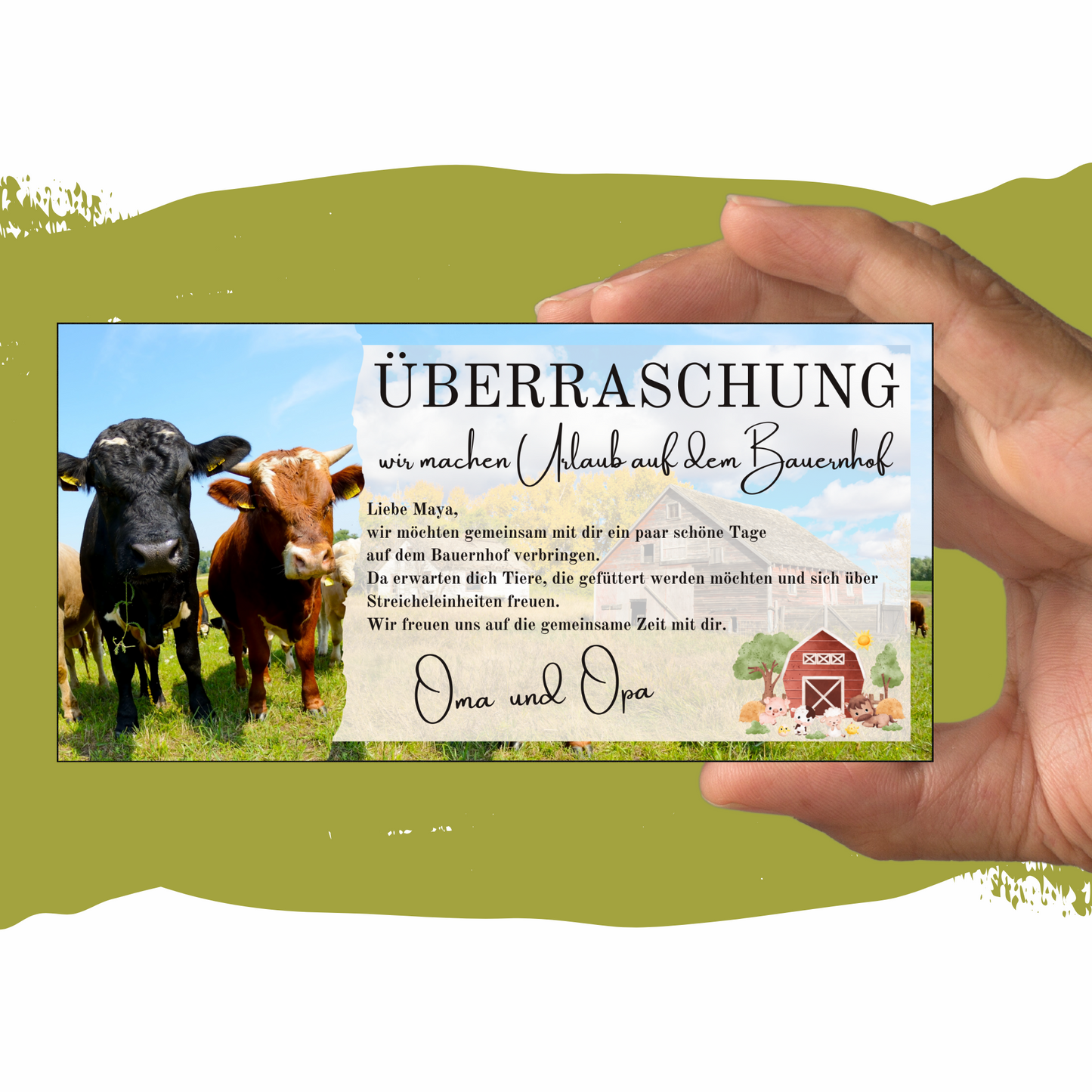 Gutschein - Urlaub Bauernhof