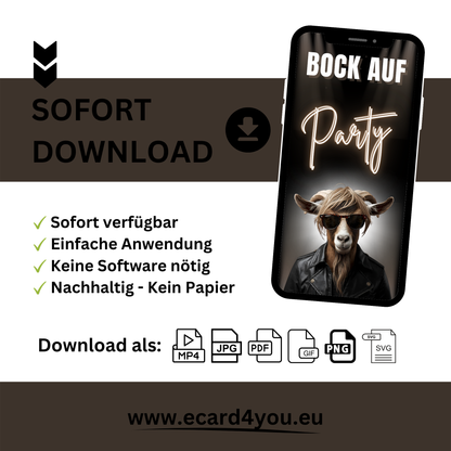 eCARD - Lustige Einladungskarte Geburtstag
