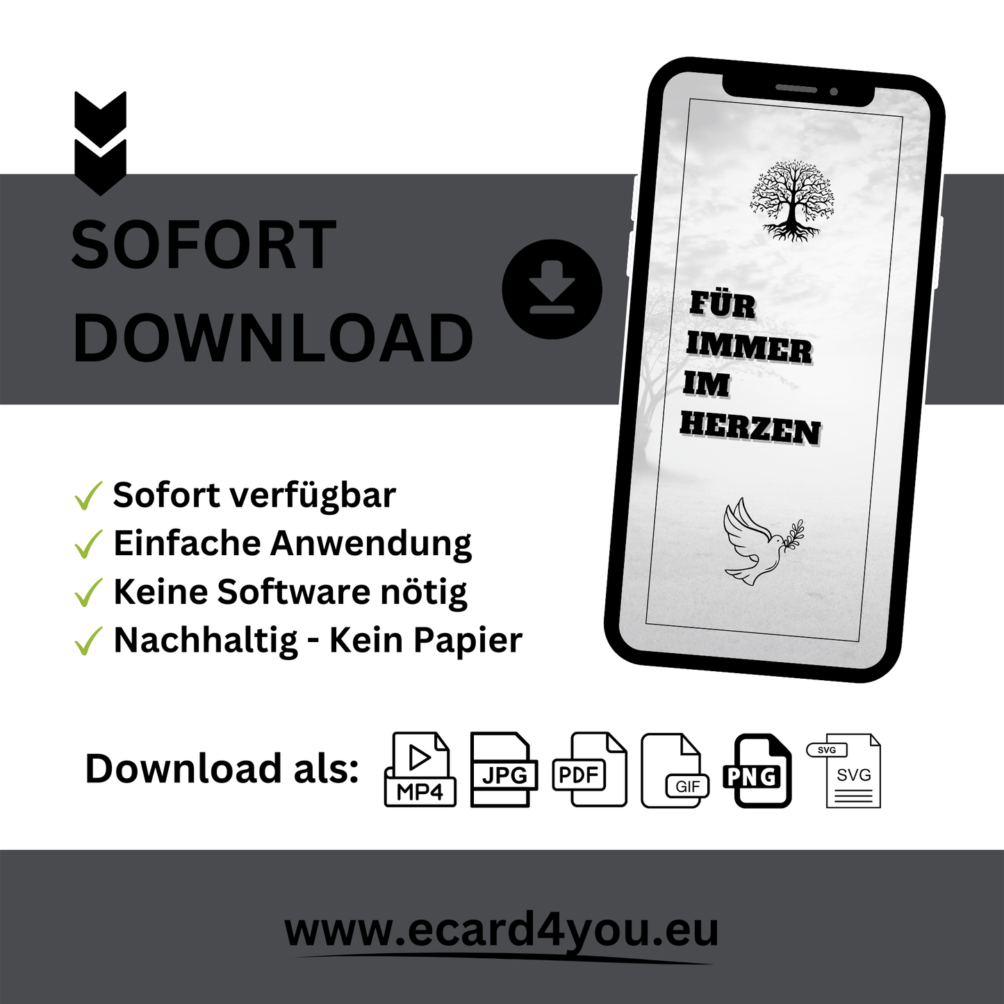 eCARD - Trauerkarte und Beileidsbekundung