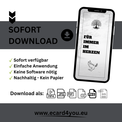 eCARD - Trauerkarte und Beileidsbekundung