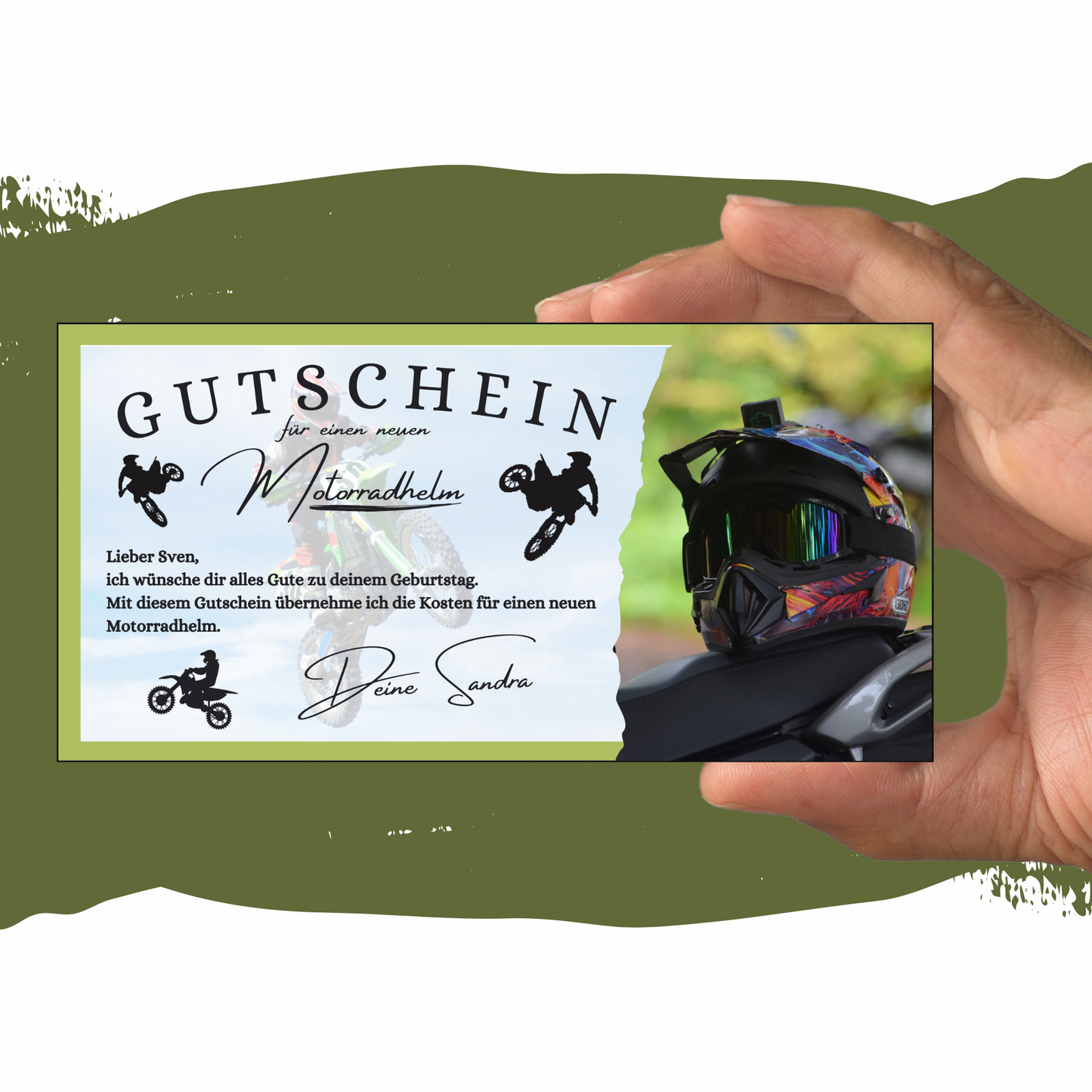 Gutschein - Motorradhelm Geschenkgutschein