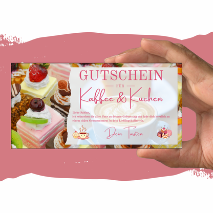 Gutschein - Kaffee und Kuchen Geschenkgutschein
