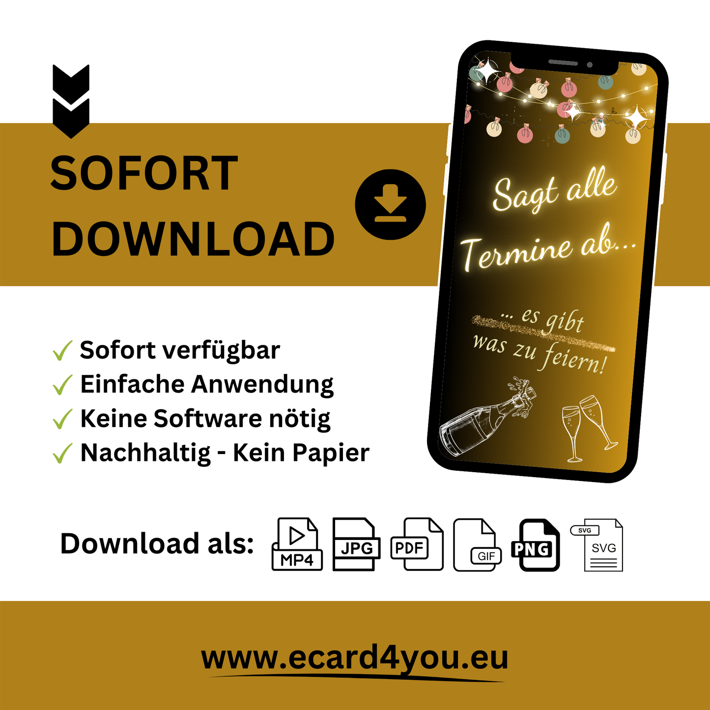 eCARD - Animierte Einladungskarte Geburtstag