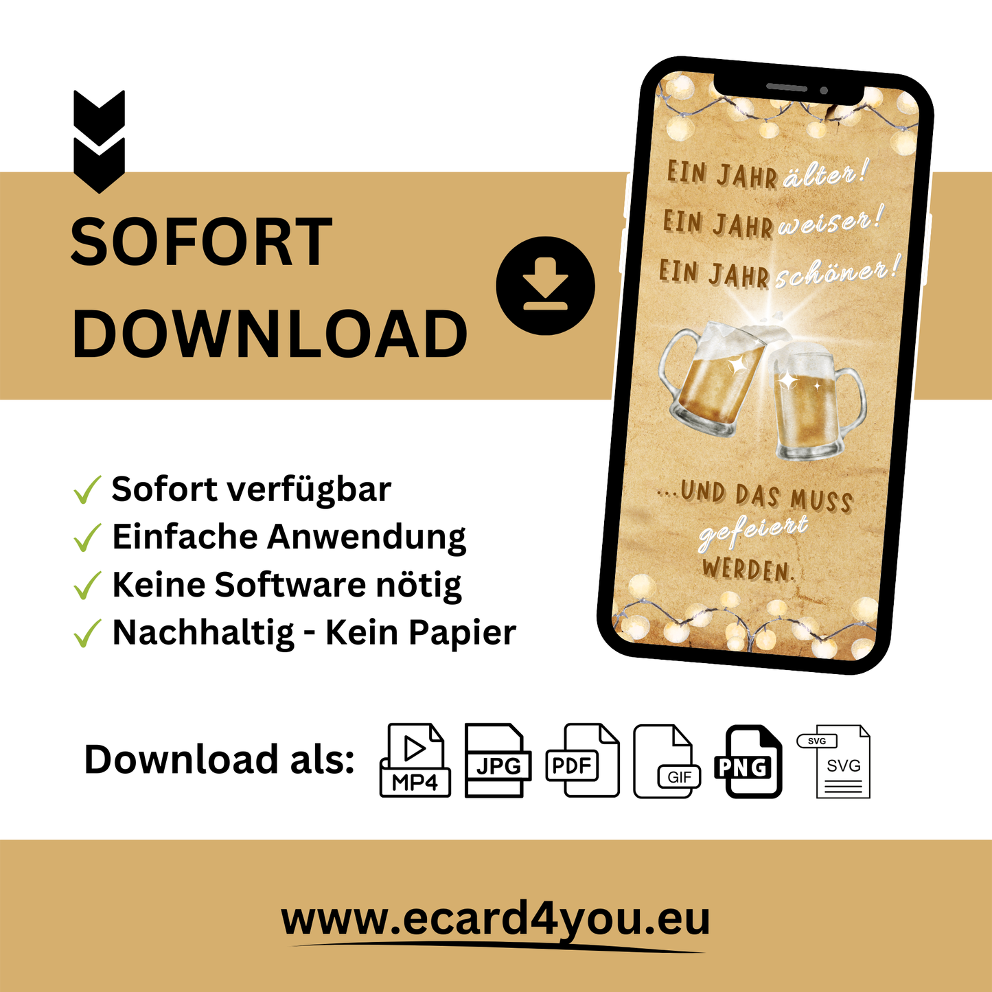 eCARD - Animierte Einladungskarte Geburtstag