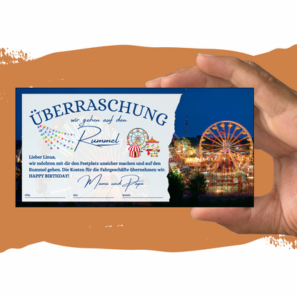 Gutschein - Rummel Besuch Erlebnisgutschein