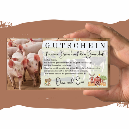 Gutschein - Urlaub Bauernhof