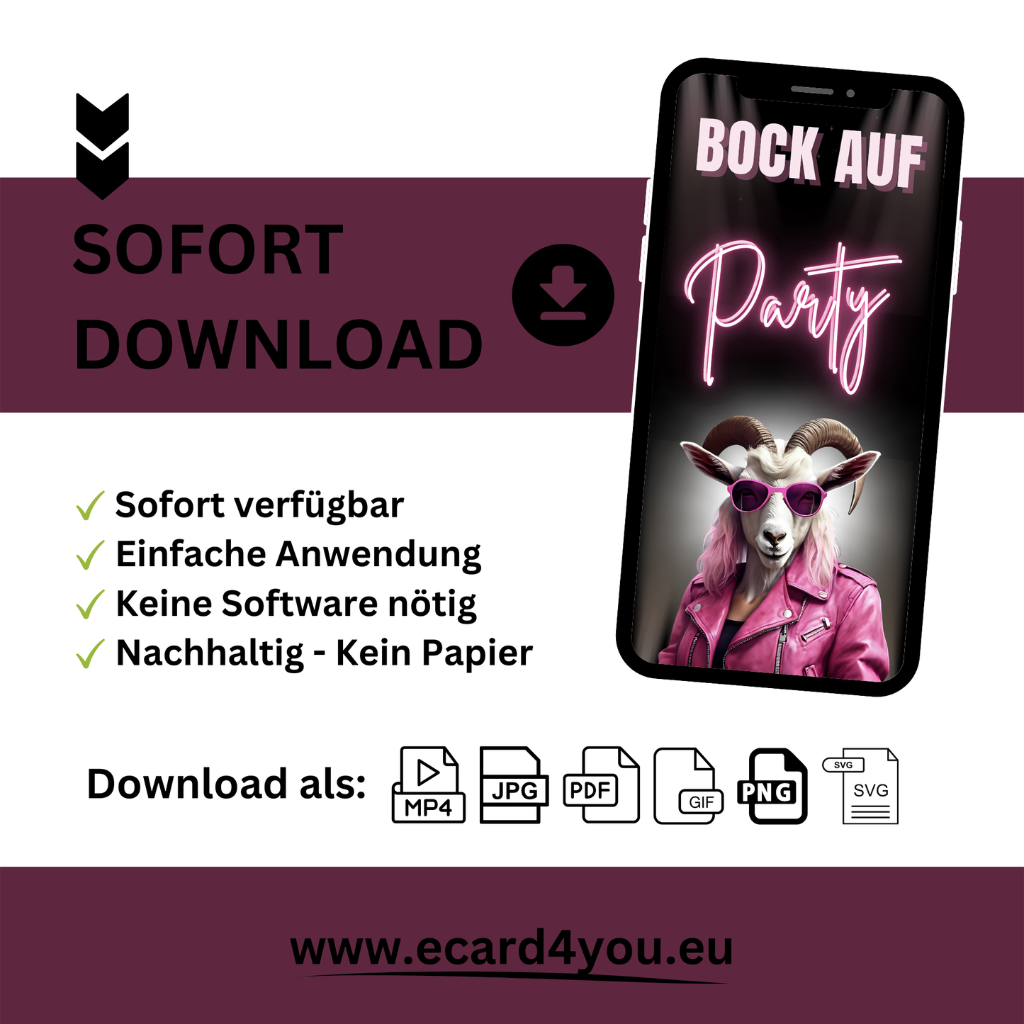 eCARD - Lustige Einladungskarte Geburtstag