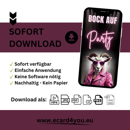 eCARD - Lustige Einladungskarte Geburtstag