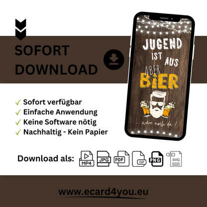 eCARD - Animierte Einladungskarte Geburtstag