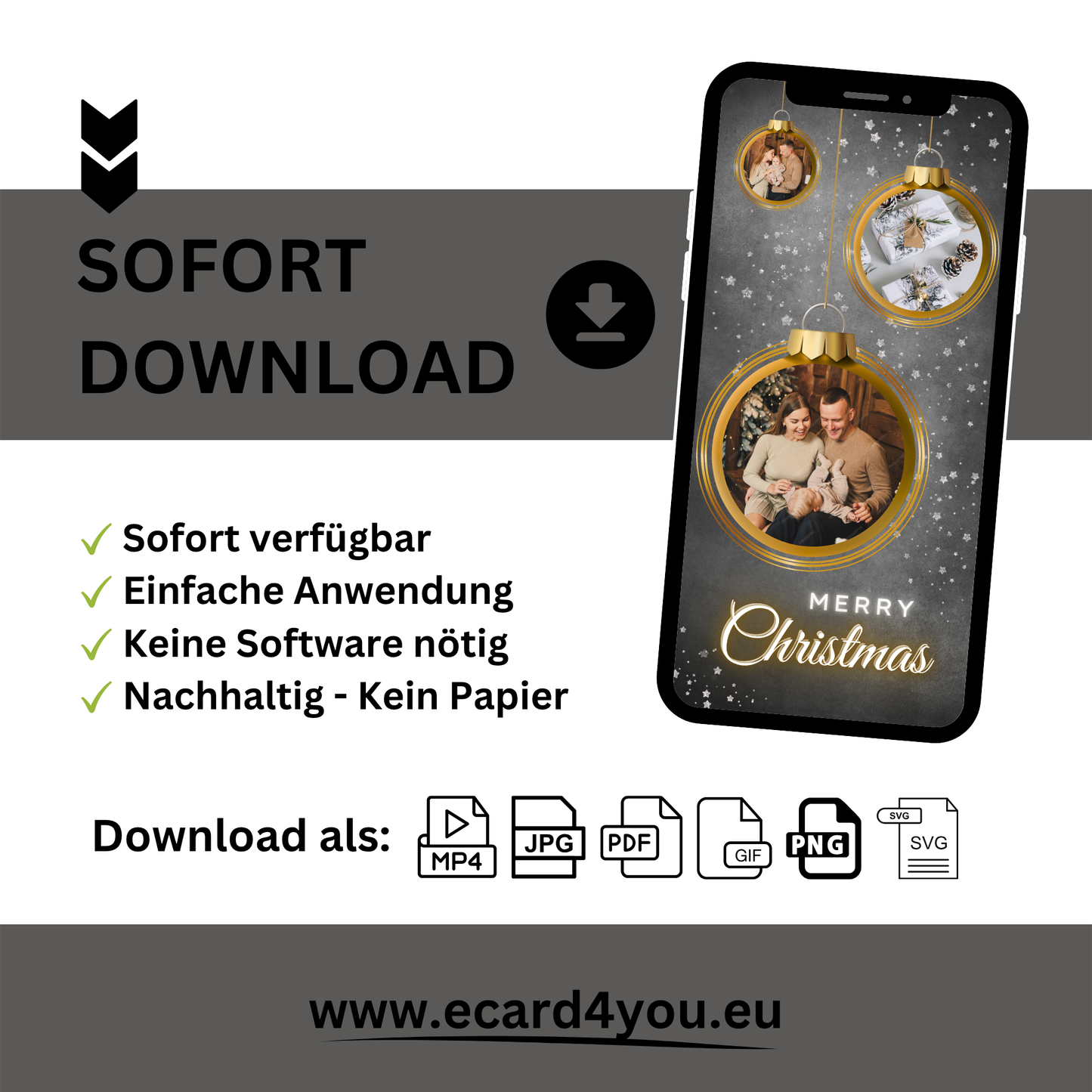 eCARD - Animierte Glückwünsche und Weihnachtgrüße