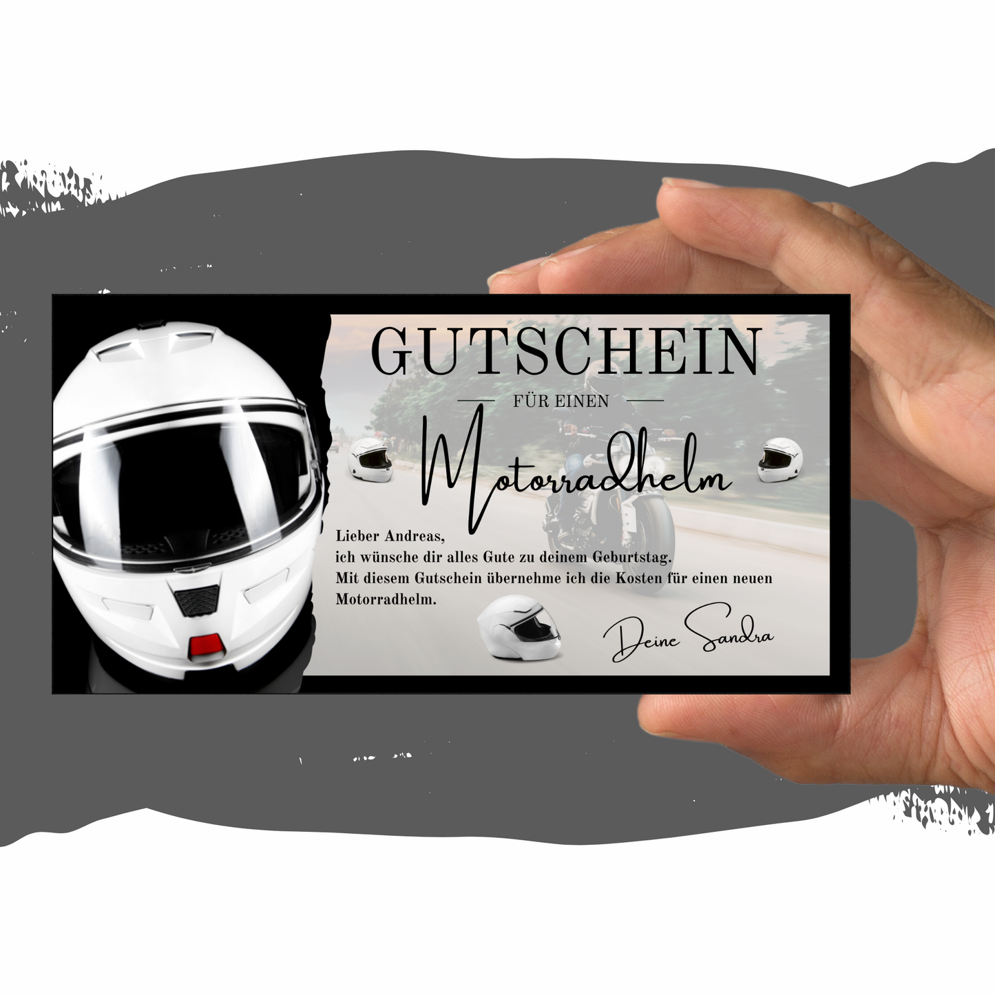 Gutschein - Motorradhelm Geschenkgutschein