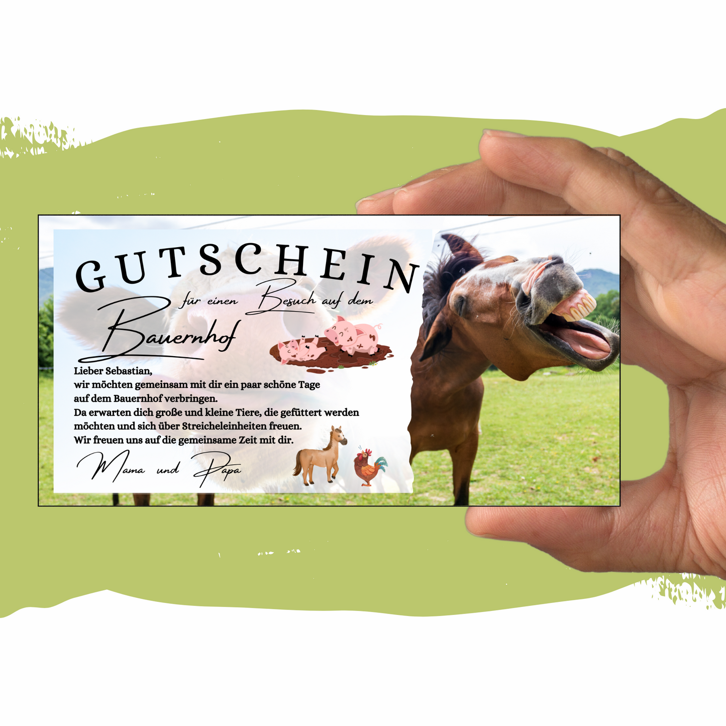 Gutschein - Urlaub Bauernhof