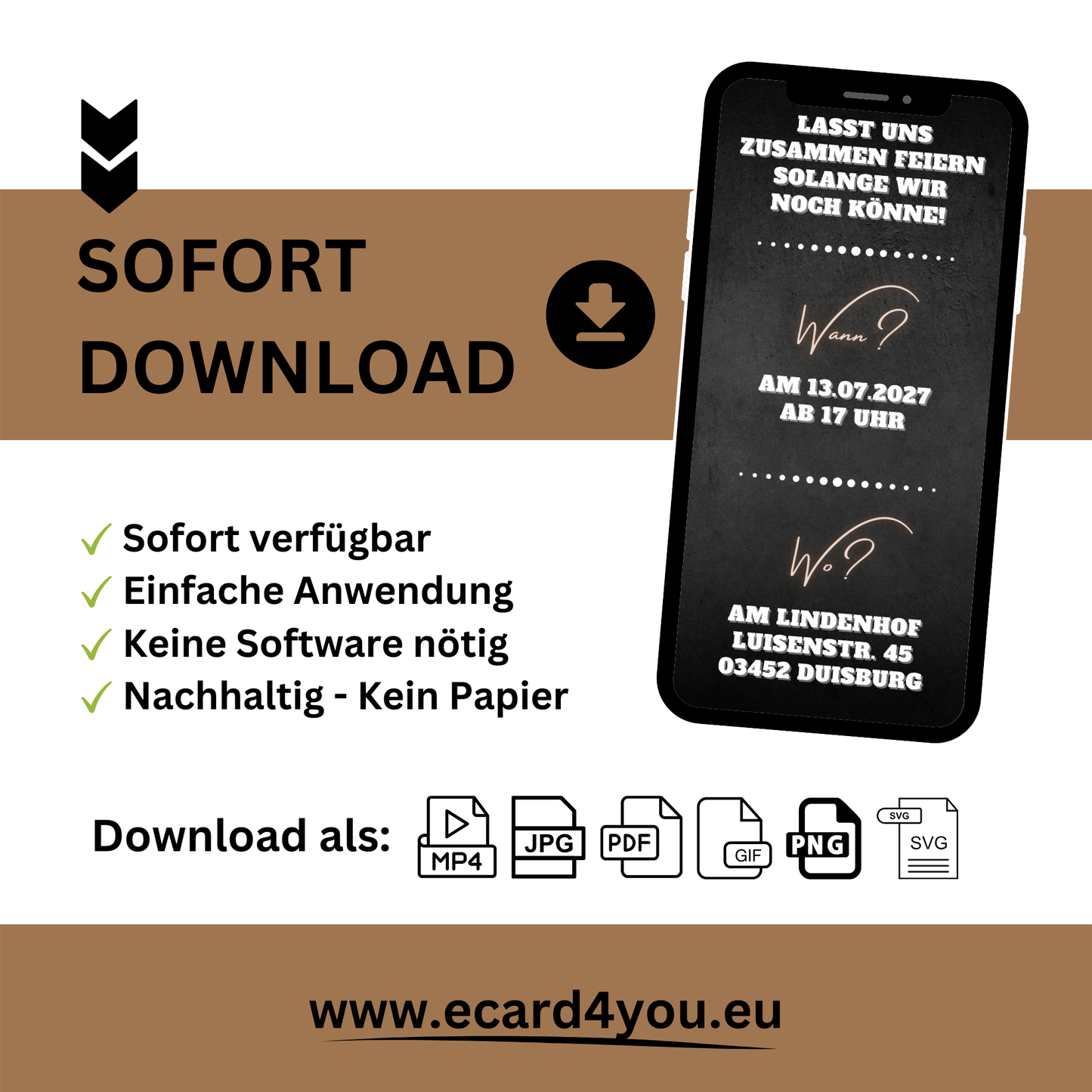 eCARD - Lustige Einladungskarte Geburtstag