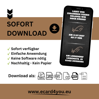 eCARD - Lustige Einladungskarte Geburtstag