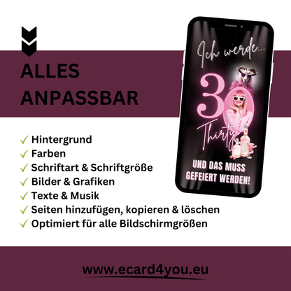 eCARD - Lustige Einladungskarte Geburtstag