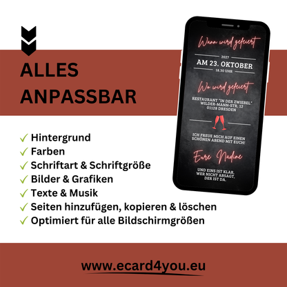 eCARD - Animierte Einladungskarte Geburtstag
