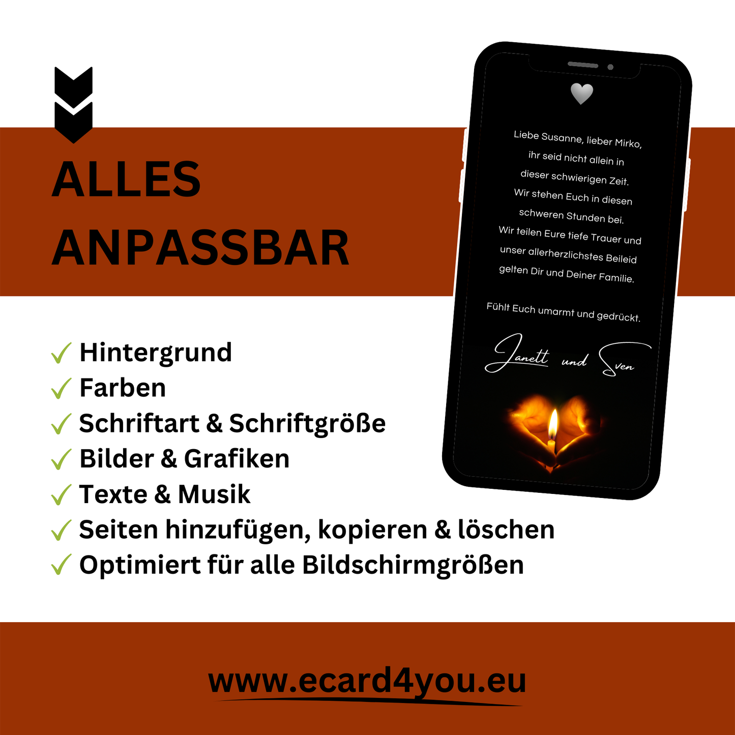 eCARD - Beileidsbekundung und Trauerkarte