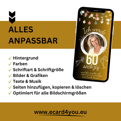 eCARD - Animierte Einladungskarte Geburtstag