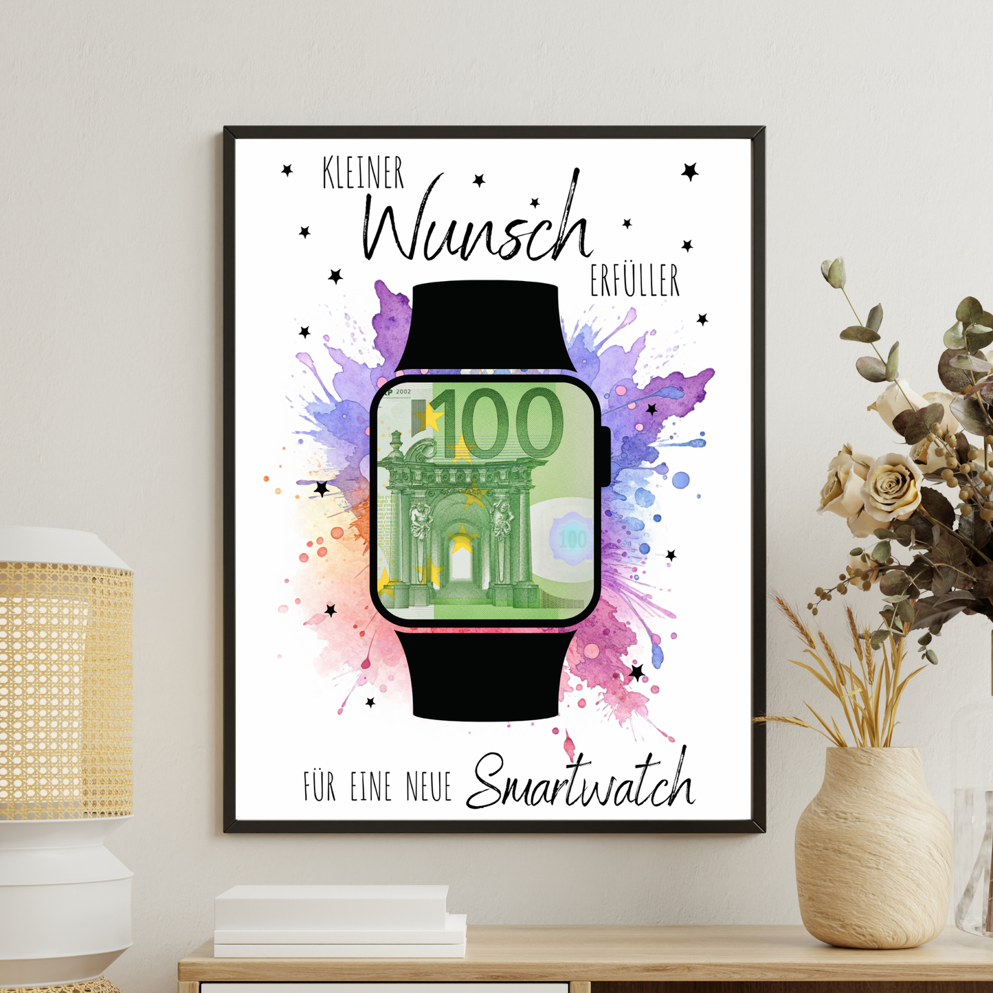 Geldgeschenk - Kleiner Wunscherfüller für eine Smartwatch