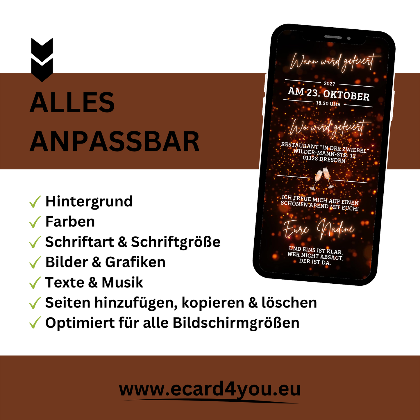 eCARD - Animierte Einladungskarte Geburtstag