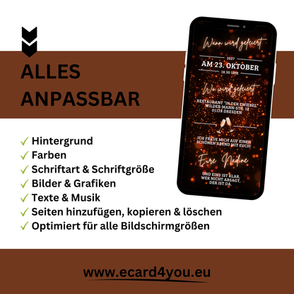 eCARD - Animierte Einladungskarte Geburtstag