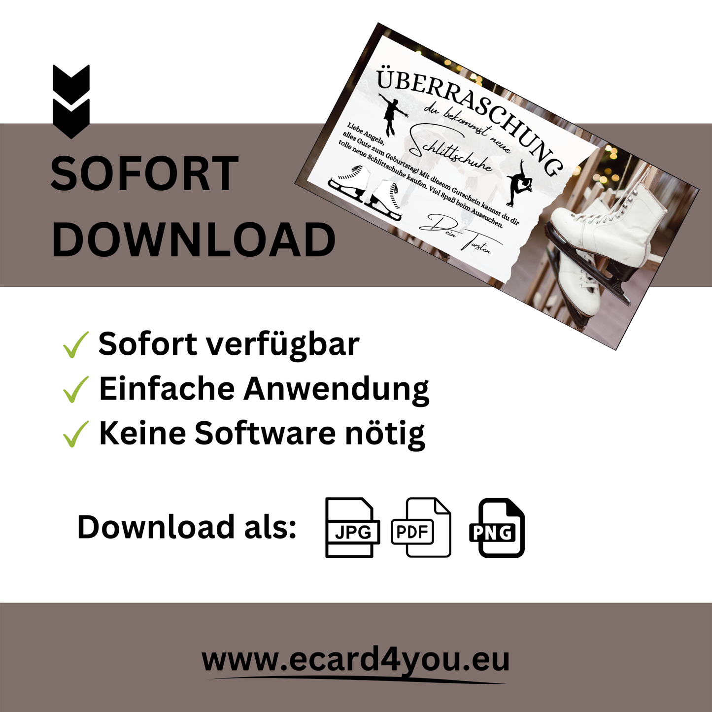 Gutschein - Schlittschuhlaufen Erlebnisgutschein