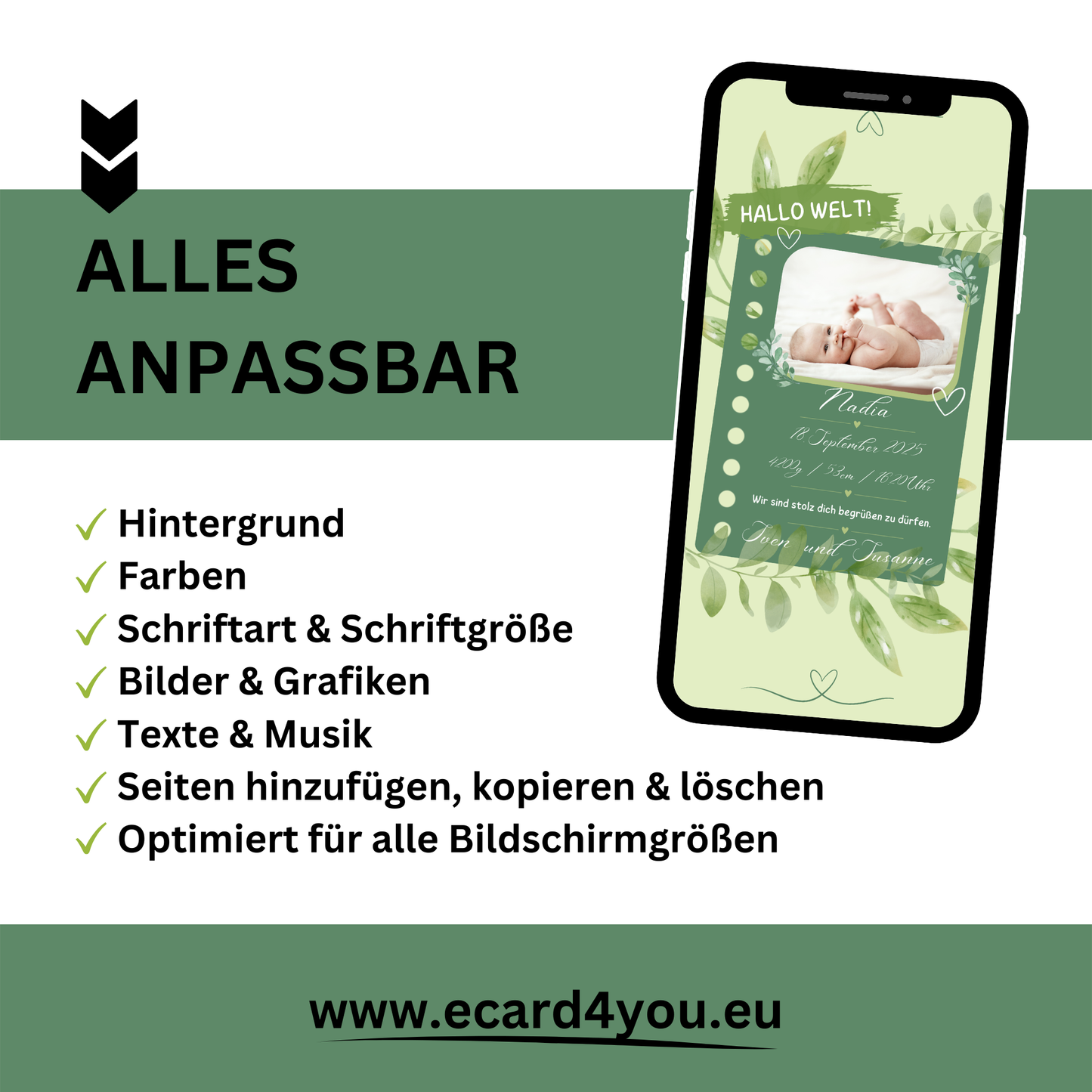 eCARD - Animierte Verkündung Geburt