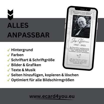 eCARD - Trauerkarte und Beileidsbekundung