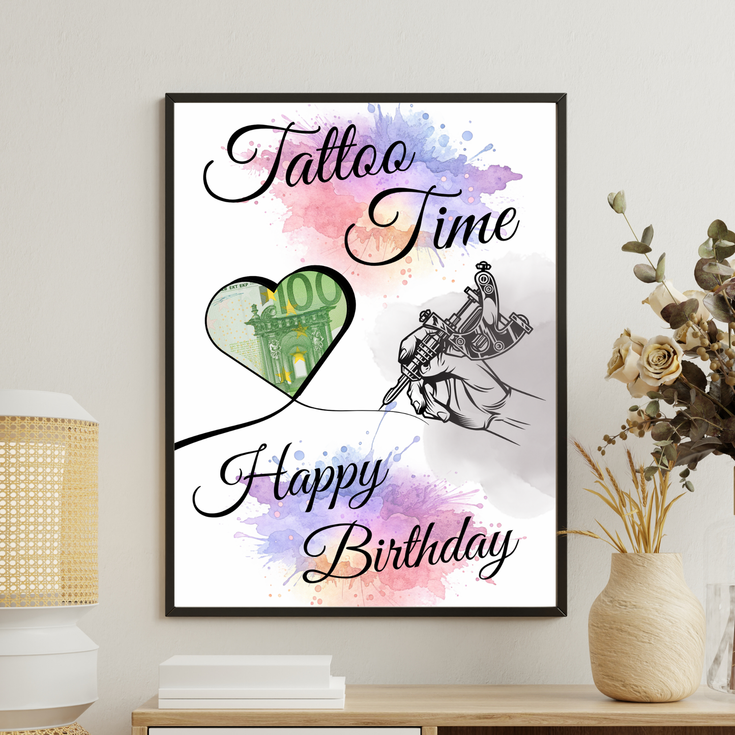 Geldgeschenk - Wunscherfüller Geschenkidee für ein Tattoo