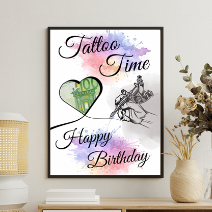 Geldgeschenk - Wunscherfüller Geschenkidee für ein Tattoo
