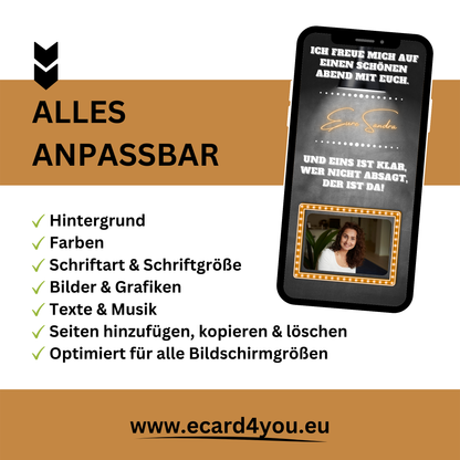 eCARD - Lustige Einladungskarte Geburtstag