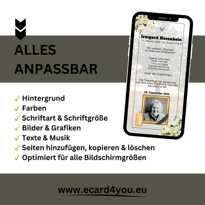 eCARD - Trauerkarte und Beileidsbekundung