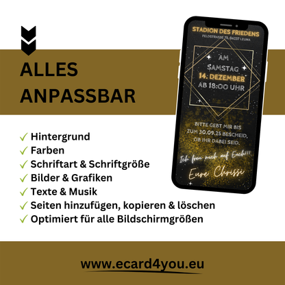 eCARD - Animierte Einladungskarte Geburtstag