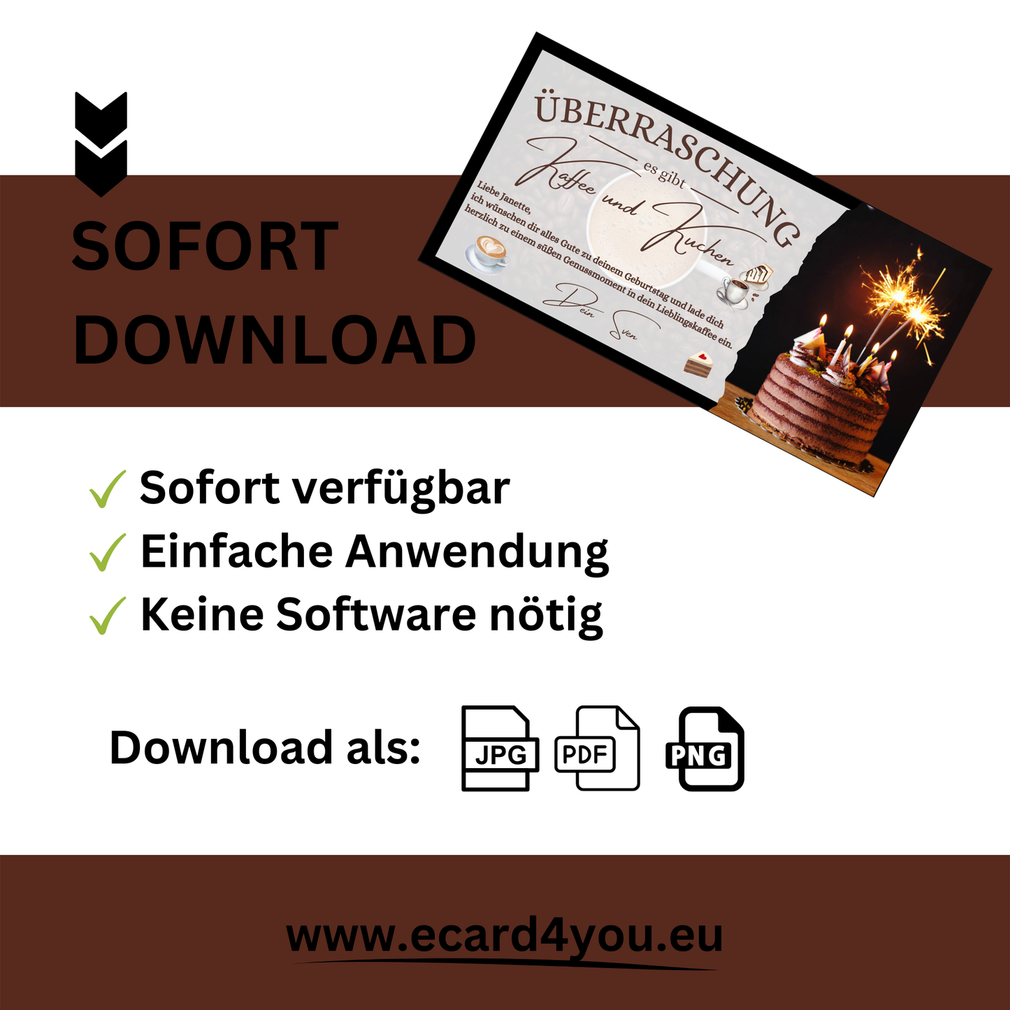 Gutschein - Kaffee und Kuchen Geschenkgutschein