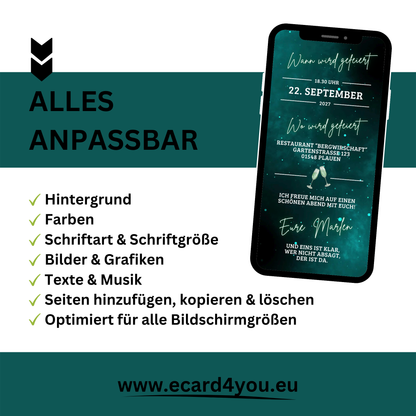 eCARD - Animierte Einladungskarte Geburtstag