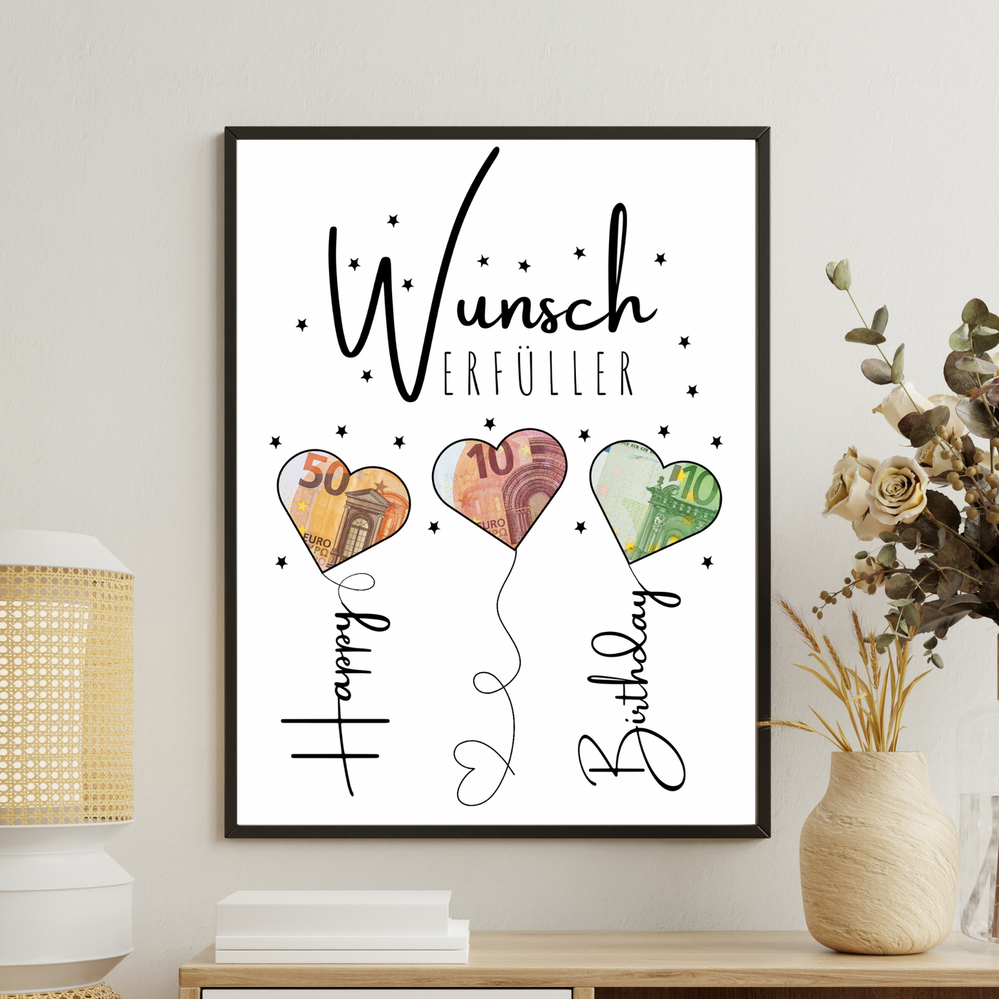 Geldgeschenk - Wünscherfüller als Geschenkidee zum Geburtstag