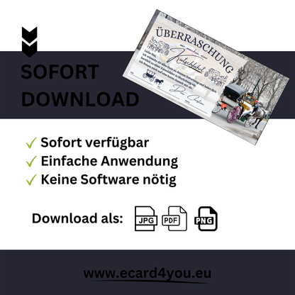 Gutschein - Kutschfahrt Rundfahrt Pferdekutsche