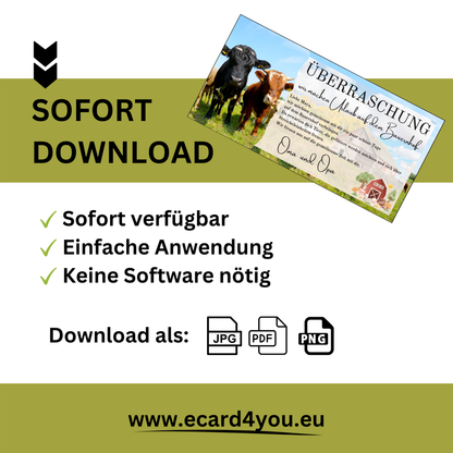 Gutschein - Urlaub Bauernhof