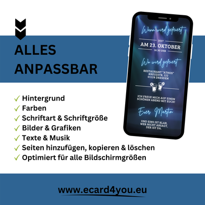 eCARD - Animierte Einladungskarte Geburtstag
