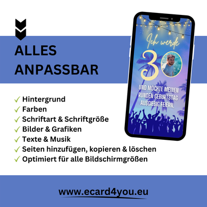eCARD - Ballermann Party Einladungskarte