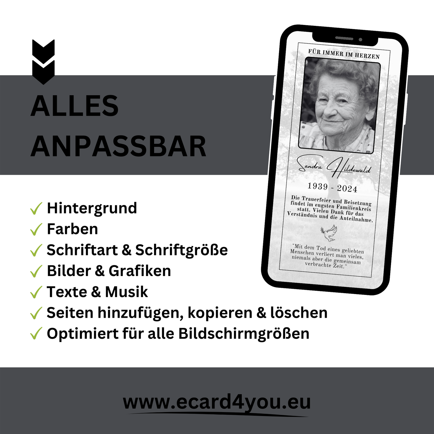 eCARD - Trauerkarte und Beileidsbekundung